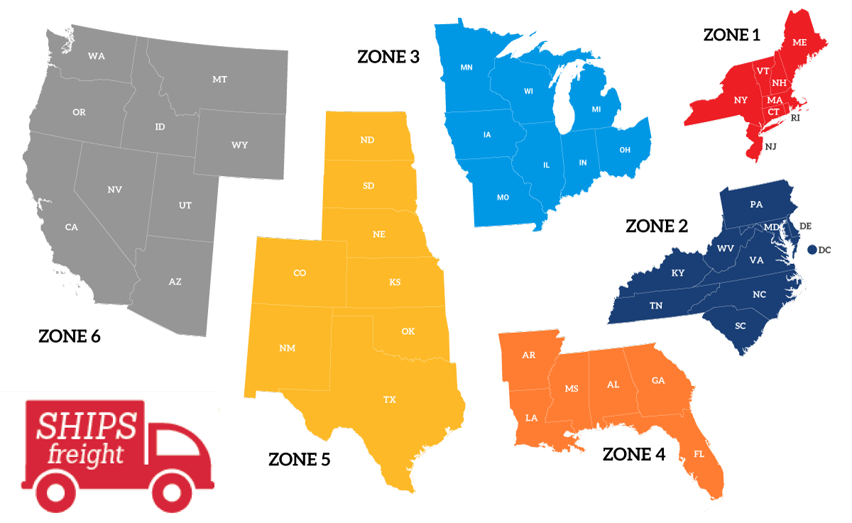 Freight Shipping Zones