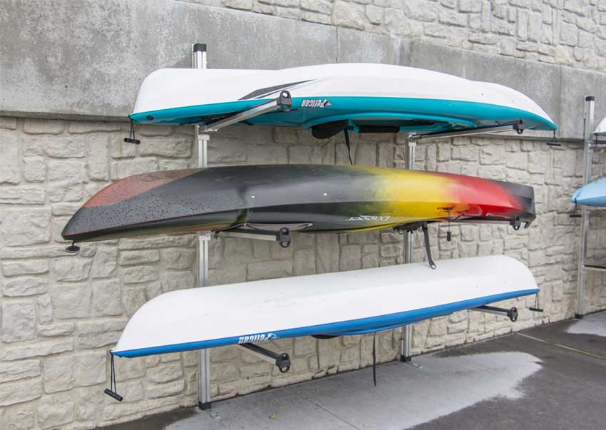 Wall mounted kayak / canoe storage rack — The Dock Doctors