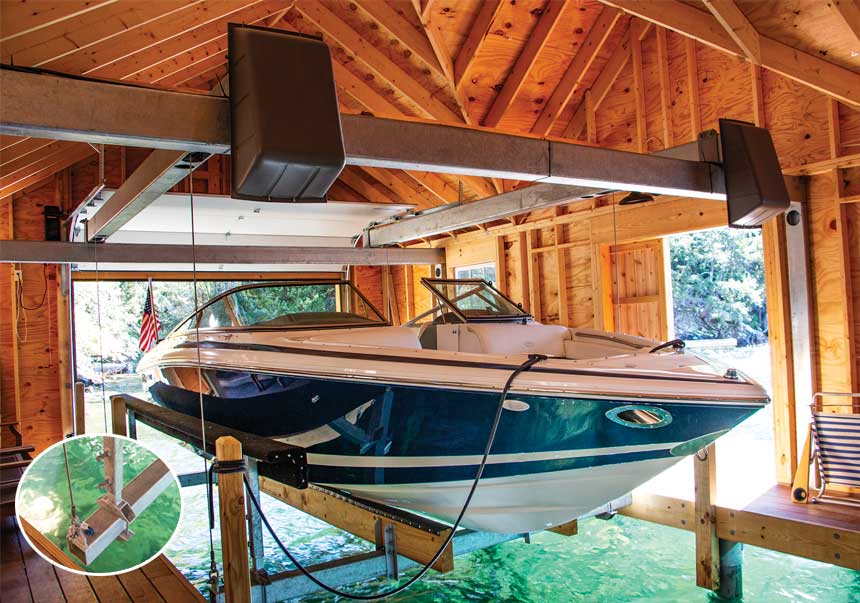 Custom Built Boat Lifts For Boathouses The Dock Doctors
