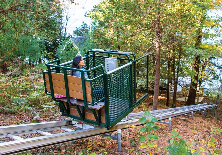 Hillside trolleys, a great alternative to cliff stairs — The Dock