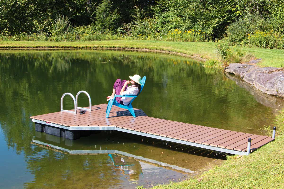 How to build a small dock for a pond